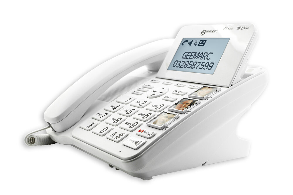 Vaste Telefoon met Fototoetsen, Extra Luid Geluid en SOS-knop