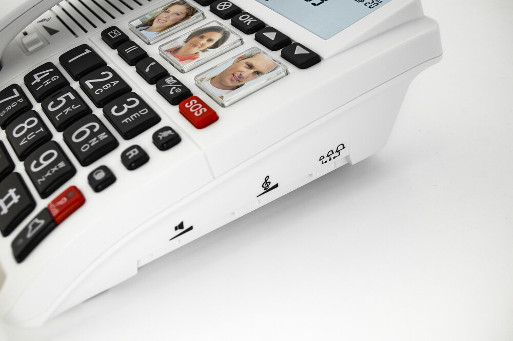 Dementie Huistelefoon met Fototoetsen (Telefoonaansluiting)