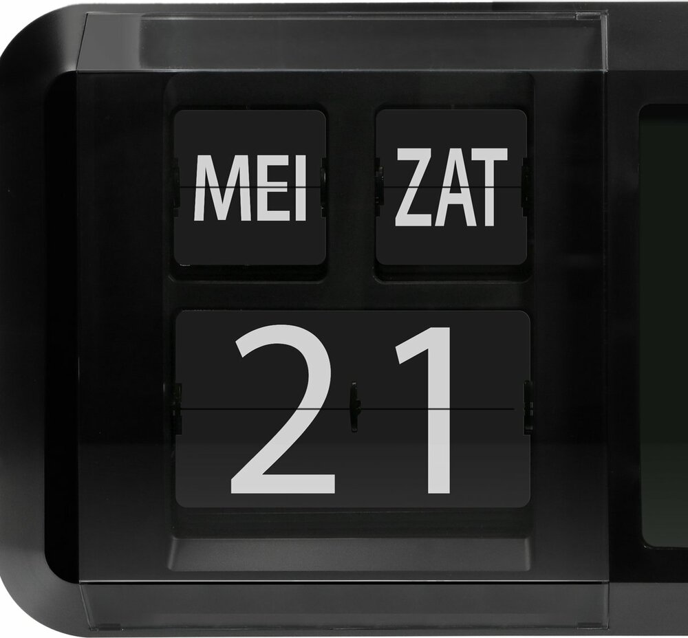 Analoge Dementieklok met Dag en Datum (30 cm)
