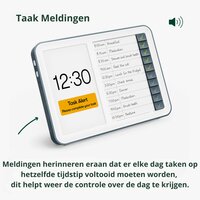 Relish Day Hub - Dementie kalenderklok met herinneringen en taken