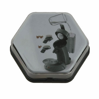 Zeshoekige praatknop (set van 6 stuks)