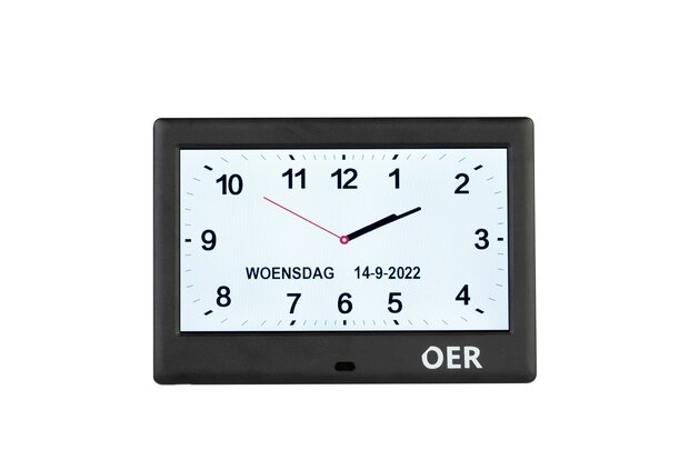 OER Dementieklok (digitaal en analoog in één) - 7 Inch