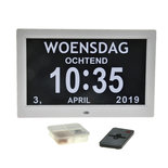Digitale kalenderklok (10 Inch)