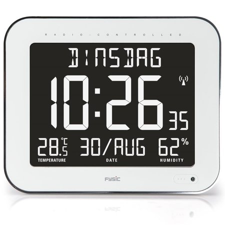 Grote digitale kalenderklok, inclusief thermometer