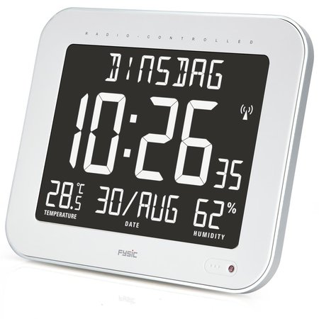 Grote digitale kalenderklok, inclusief thermometer