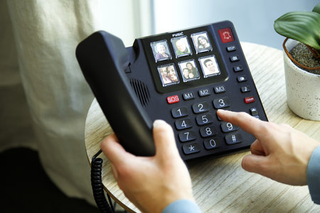 Senior Telefon mit Fototasten(Haustelefon)