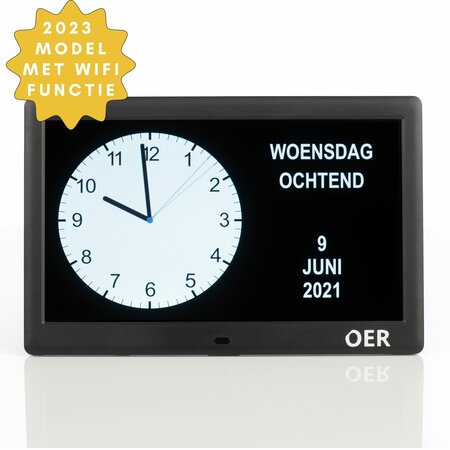 OER Demenzuhr (digital und analog in einem) - 10 Zoll - mit WLAN