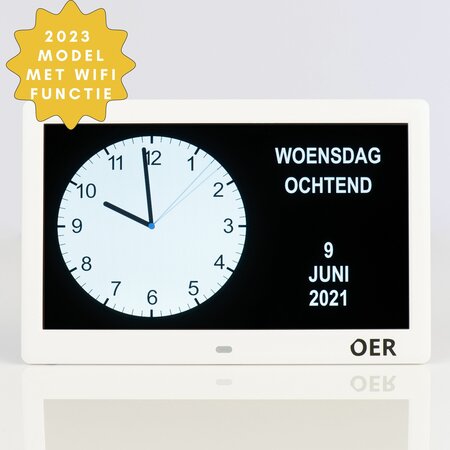 OER Demenzuhr (digital und analog in einem) - 10 Zoll - mit WLAN