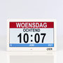 OER Dementieklok (digitaal en analoog in één) - 10 Inch - met Wifi Functie