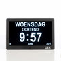 OER Dementieklok (digitaal en analoog in één) - 10 Inch - met Wifi Functie